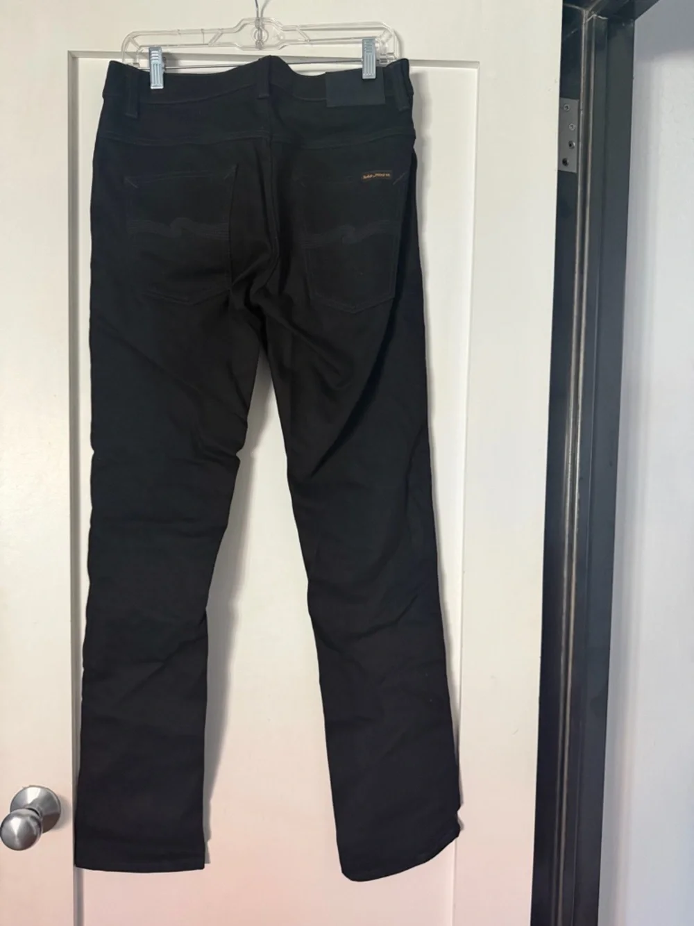 NWOT Nudie Grim Tim in Dry Cold Black (1006974) Unwashed & Unaltered 34” Inseam - Picture 2 of 7